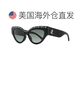 自营Jimmy Choo女士猫眼太阳镜Sonja/G/S 8079O黑色55mm-8079o 美