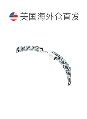 【美国直邮】施华洛世奇|水晶圆形切割矩阵网球手链配饰首饰