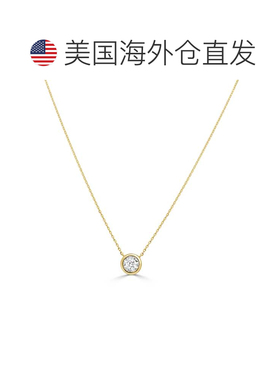 自营sabrina14K Yellow Gold Diamond Necklace - yellow gold 美