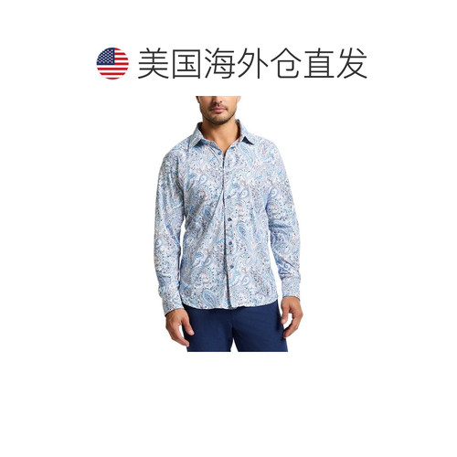 自营Robert Graham Muir Knit Shirt - blue 美国奥莱直发花衬衫 - 图1