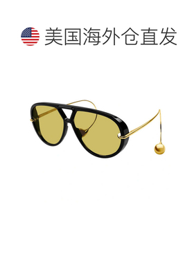 自营bottega venetaBV1273S 003黑色和金色/黄色-黑色和金色 美国