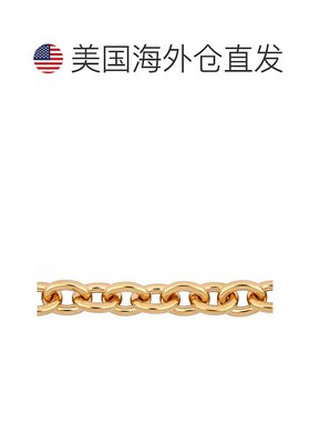 美国直邮Julianna B手链镀黄色纯银椭圆形链环简约时尚气质百搭