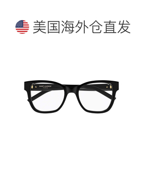 自营saint laurent透明黑色SL M158醋酸几何太阳眼镜-黑色 美国奥