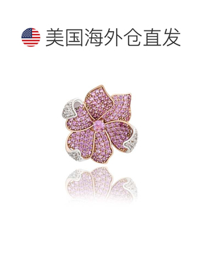 自营Suzy Levian Sterling Silver Sapphire & Diamond Accent Fl