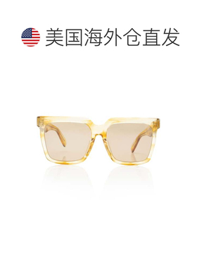 自营Celine大方形太阳眼镜-黄色 美国奥莱直发