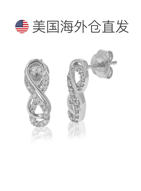 自营vir jewels1/2 英寸吊坠 1/6 克拉圆形实验室培育钻石耳环 .9