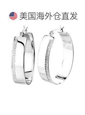 自营vir jewels1/4 cttw Lab Grown Diamond Hoops Earrings in S