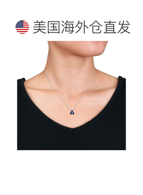 自营mimi & max3 1/3 CT TGW Created 蓝色和 Created 白色蓝宝