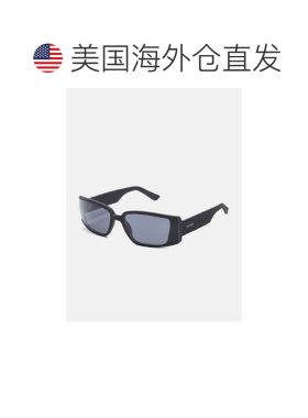 自营guess矩形花押字太阳镜 - 黑色 美国奥莱直发