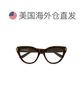 自营balenciagaBb0436o猫眼龟形醋酸纤维太阳镜-黑色 美国奥莱直