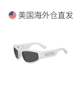 自营Moschino Sunglasses Rectangle Full Rim, Matte Lime Frame