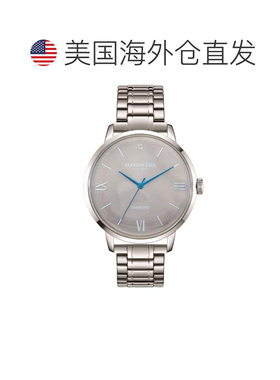 自营Kenneth Cole Men's Classic 42mm Quartz Watch - silver 美