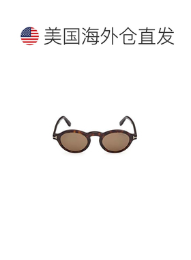 自营tom fordFt1332 Tortoiseshell Pattern Sunglasses - brown