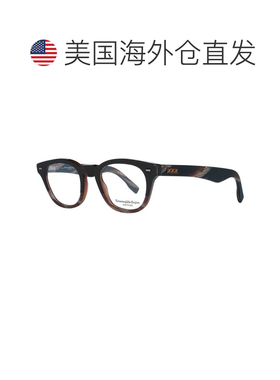 自营Ermenegildo Zegna Plastic Glasses Men's (Frames) - brown