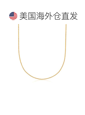 自营 Ross-Simons 1 毫米 14 节黄金可调节小麦链项链 美国奥莱直