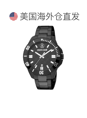 自营Roberto Cavalli Men's Classic Black Dial Watch - black