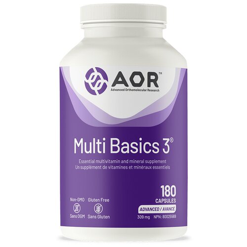 加拿大直邮AOR Multi Basics 3 309 毫克（胶囊） - 图0