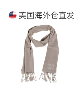 自营max maraWsdalia流苏羊绒围巾-灰色 美国奥莱直发
