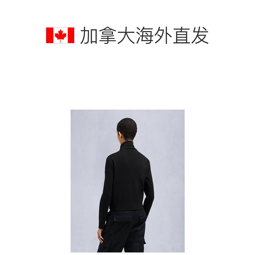 MooseKnuckles 女款JOSEPHINE HYBRID拼接设计立领拉链夹克外套小 - 图1