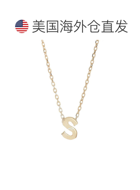 自营Adornia 迷你首字母项链 金色 - 黄色 - s 美国奥莱直发