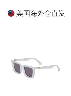 自营Off-White Sunglasses Square Full Rim, Shiny Light Grey F
