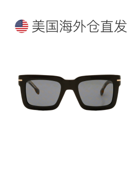 自营Hugo Boss Gold Logo Square Men's Sunglasses BOSS 1501/S