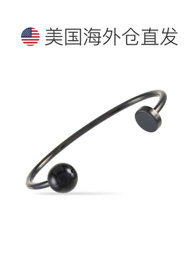 自营Calvin Klein 黑色 PVD 镀层不锈钢开口手镯 - 多色 美国奥莱