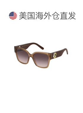 自营marc jacobsMARC 698/S 02LF HA闪亮透明砖/棕色渐变-闪亮透