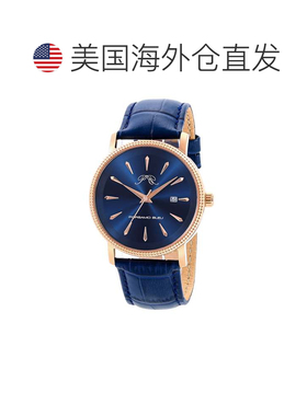 自营Porsamo Bleu Men's Veritas 2 Genuine Leather Band Watch