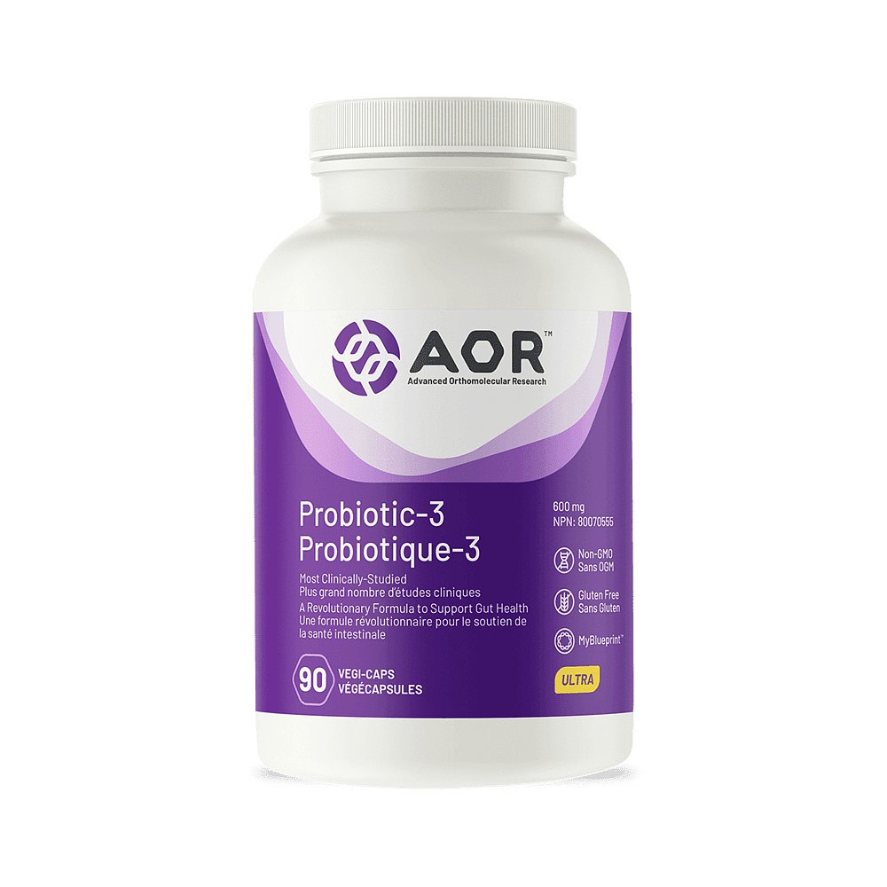 加拿大直邮AOR Probiotic-3 600 毫克（90 粒 V 胶囊） - 图0