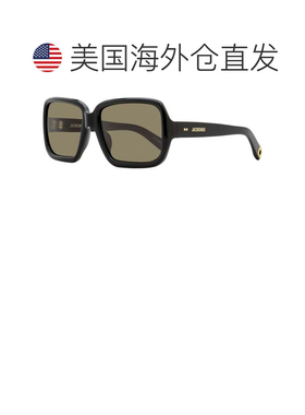 自营Jacquemus女士Cabana太阳镜JAC86S 001黑色60mm-001 美国奥莱