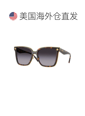 自营Versace全框蝴蝶太阳镜，黑色镜框和深灰色镜片Ve2278Dgb1/87