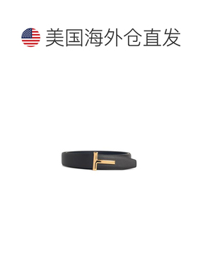 自营tom ford双面棕色皮革腰带-黑色 皮带 美国奥莱直发