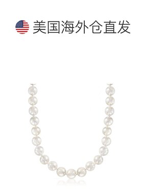 Ross-Simons 13.5-14 毫米贝壳珍珠项链配 925 纯银 - 18 英寸 【