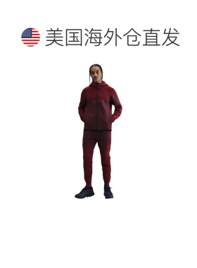 自营Nike Tech Men's Fleece Windrunner Full-Zip Jacket - red