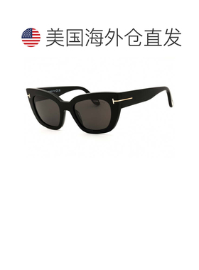 自营tom fordFT1190 01A闪亮黑/烟-闪亮黑 美国奥莱直发