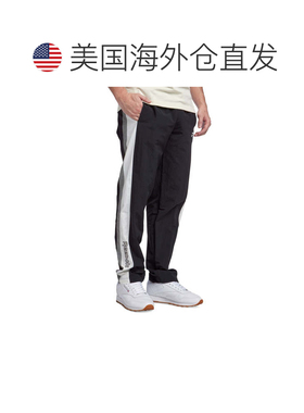 自营Men's Reebok Ivy League Crinkled Track Pants ' Black Reg