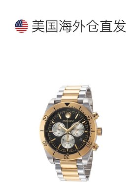 自营Movado Men's Sport 41mm Quartz Watch - silver and gold