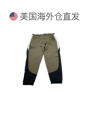自营Men's Reebok Training Pants  Army Green Colorblock Elast