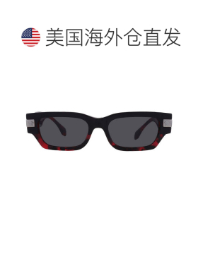 自营Versace Dark Grey Rectangular Men's Sunglasses VE4465 54