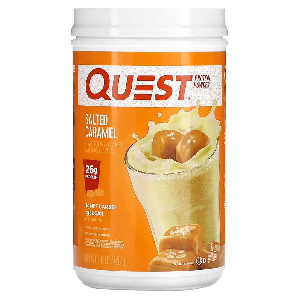 香港直发Quest Nutrition蛋白质粉健康美味咸焦糖补充营养726g - 图2