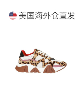 自营Versace Leather Chunky Men's Sneakers - beige 美国奥莱直
