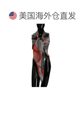 自营Costume National  Shawl Foulard Wrap Women's Scarf - gra