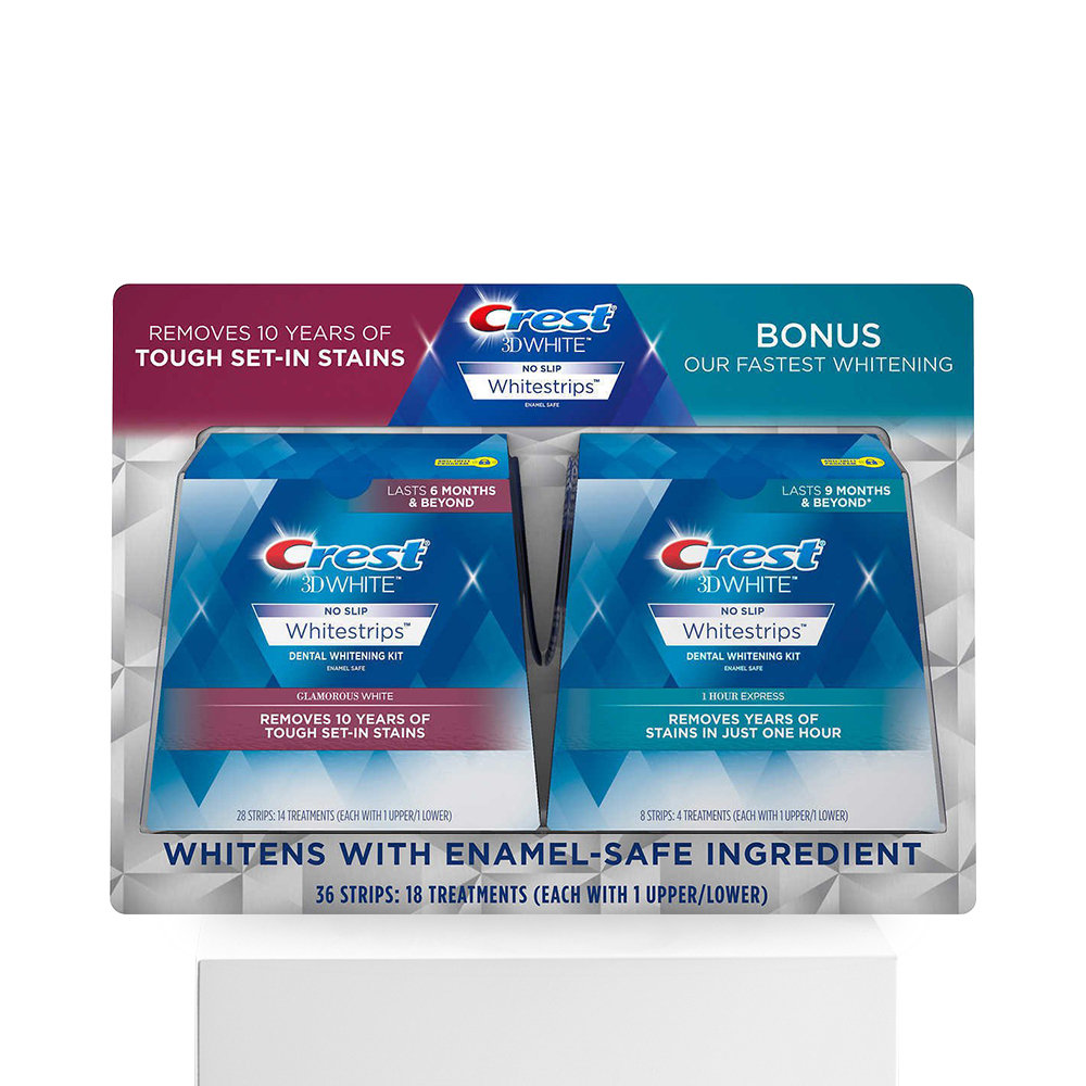 天猫国际美国直购美国直邮Crest佳洁士3D美白牙贴14对+1小时美白牙贴4对升级美国版3