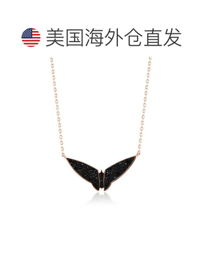 自营Suzy Levian Rose Sterling Silver Black Cubic Zirconia Ba