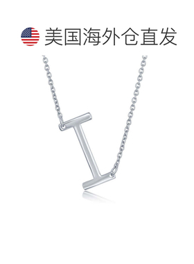 自营 simona纯银侧面初始项链 - i 美国奥莱直发配饰礼物