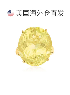 自营Ross-Simons Lemon Quartz Ring in 14kt Yellow Gold gold