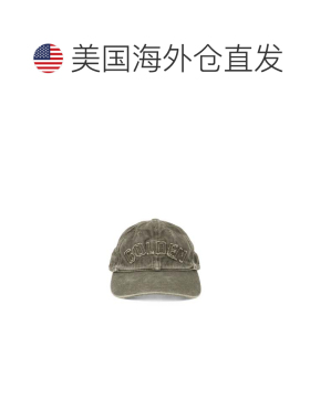自营golden goose绿色棉质棒球帽-棕色 美国奥莱直发