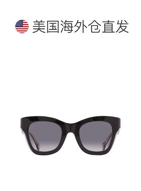 自营Carolina Herrera Dark Grey Shaded Square Ladies Sunglass