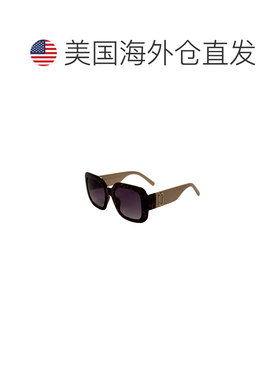自营Marc Jacobs女士53 mm哈瓦那米色太阳镜-哈瓦那米色 美国奥莱